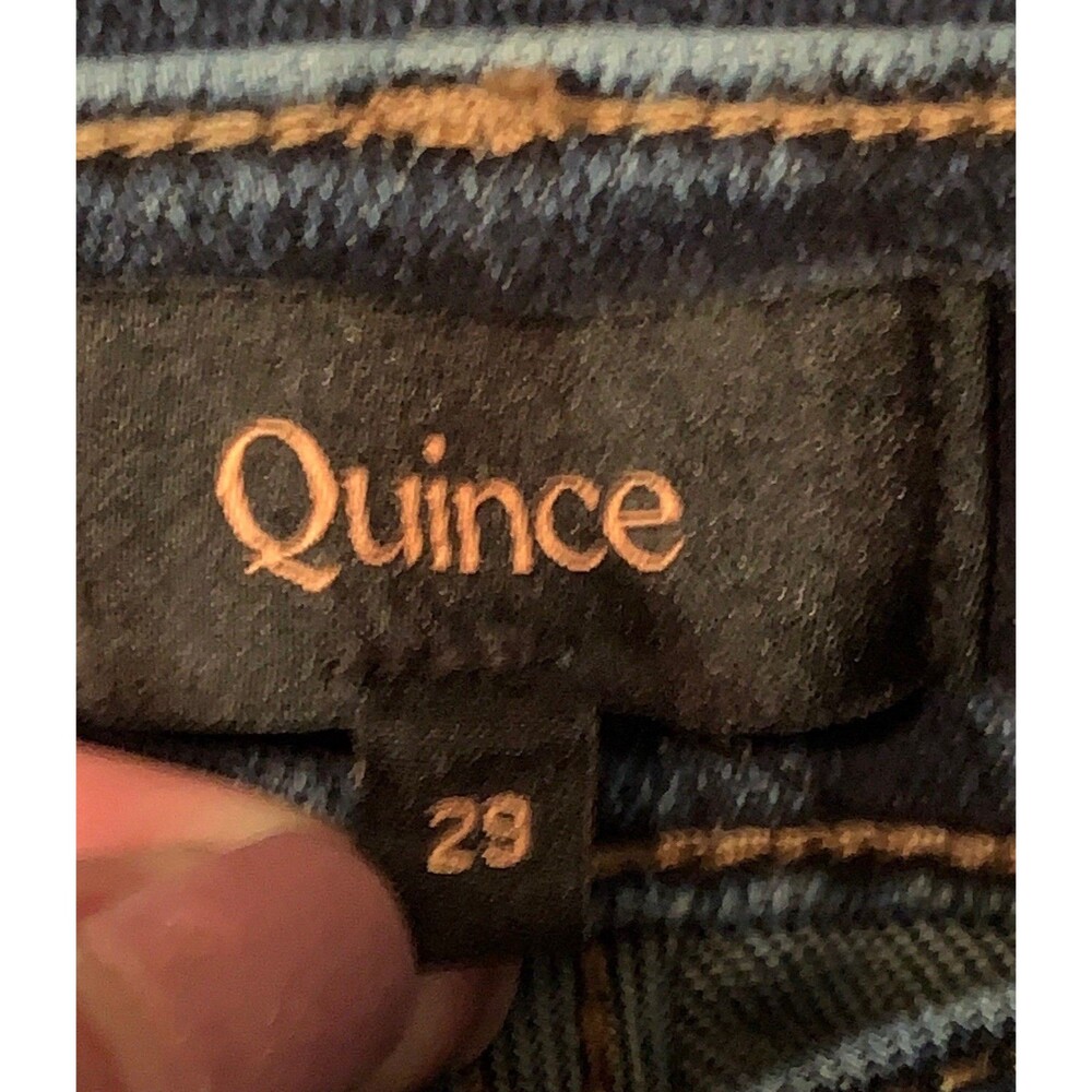 Quince Luna Stretch Flare Jeans Womens size 29 Midnight Blue W/30" Inseam - Picture 7 of 8